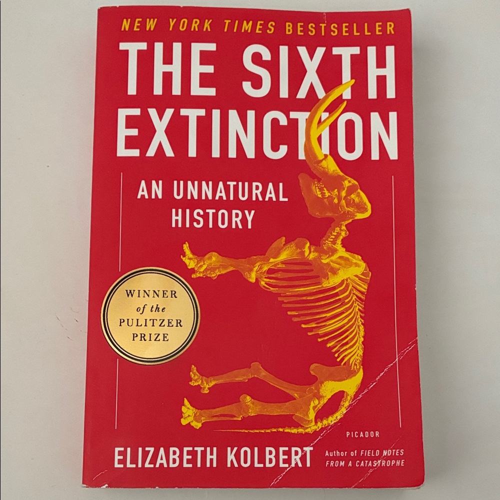 The Sixth Extinction Paperback Book - An Unnatural History by Elizabeth Kolbert